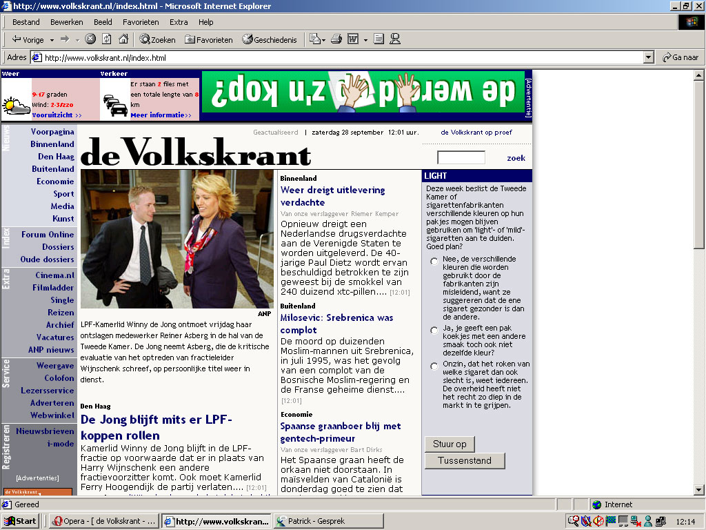 Screenshot volkskrant.nl 3.0